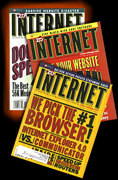 Ziff Davis Internet Magazine Covers