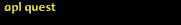 APL quest